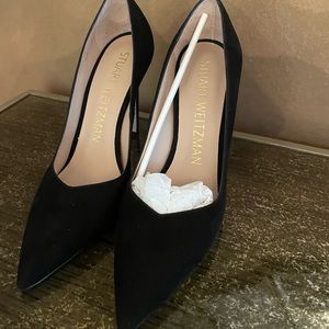 Stuart Weitzman 100 pumps, black suede